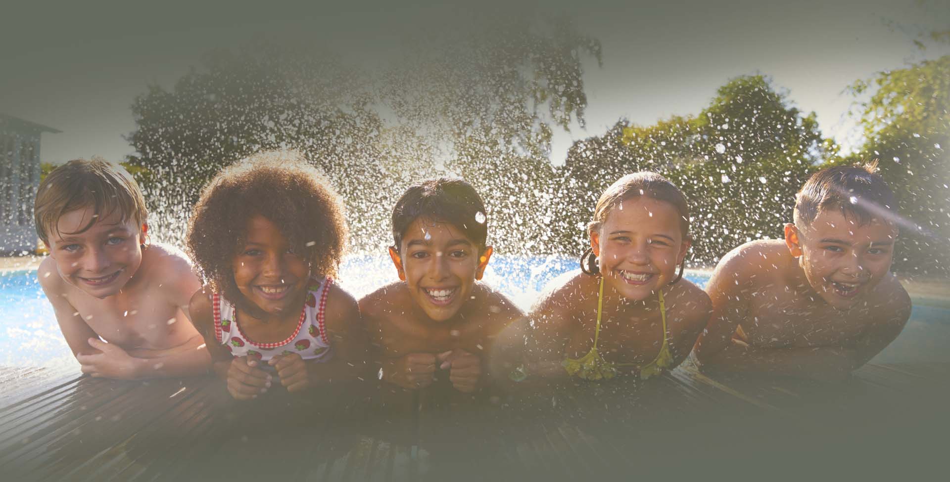 Kids in pool