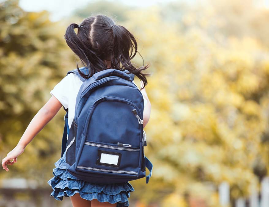 Girl with Backpack